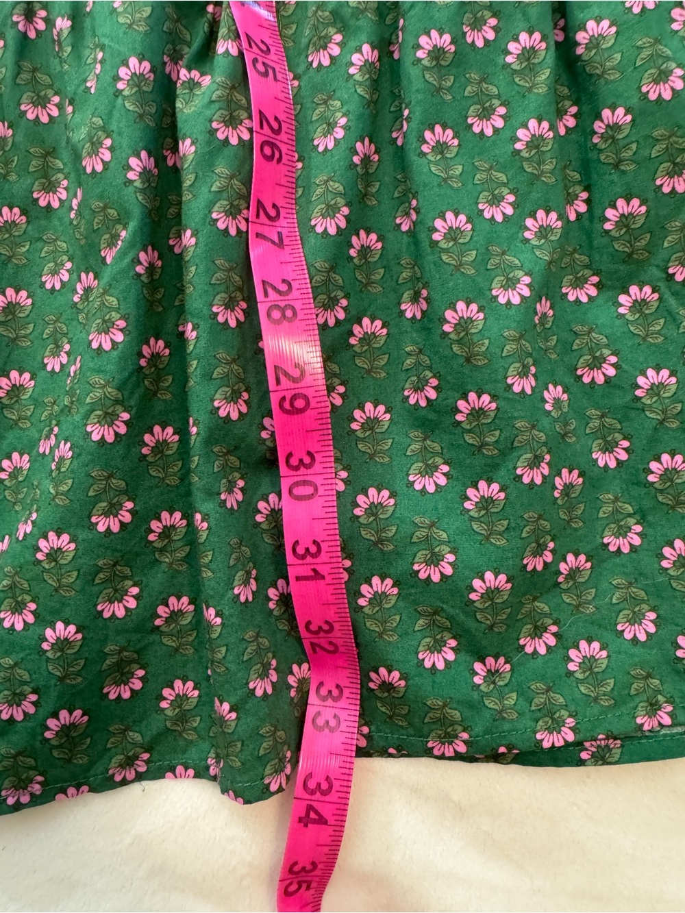 Sugarlips Green Floral Tiered Dress - Picture 9 of 12